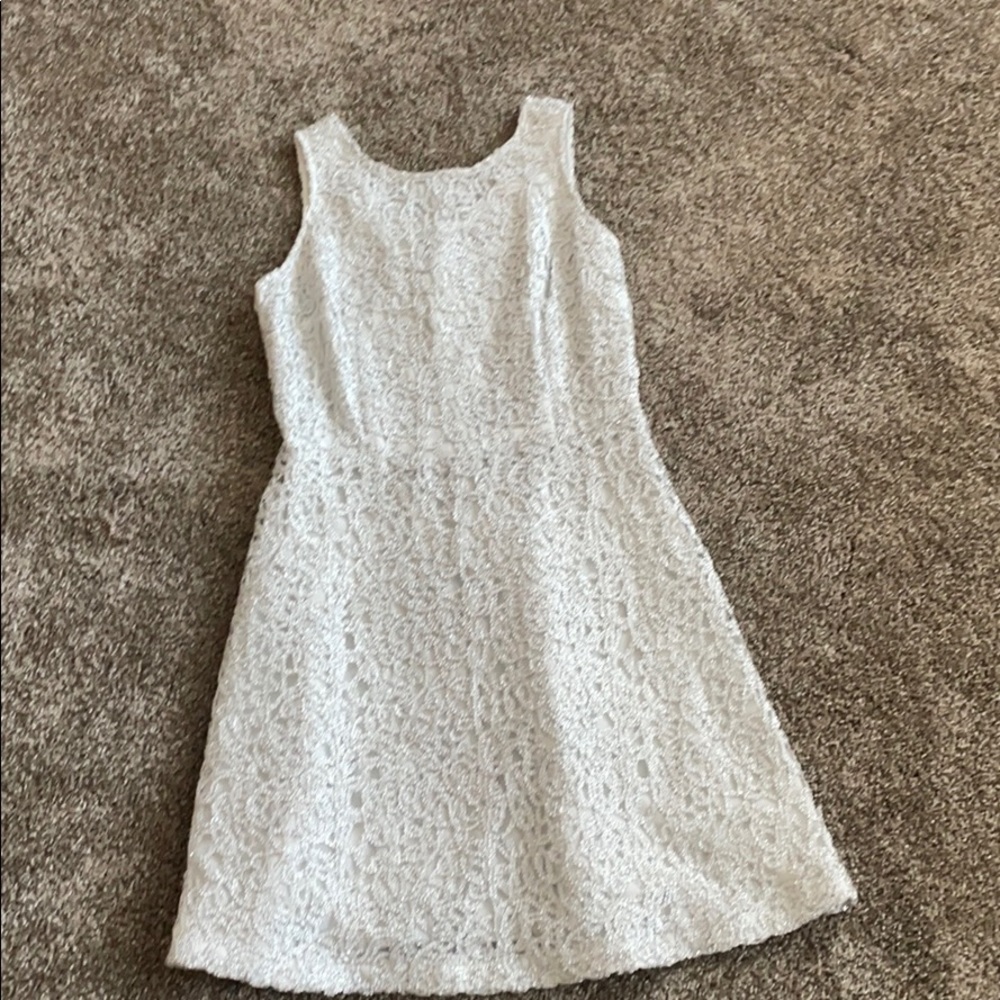Charming Charlie’s White&silver dress